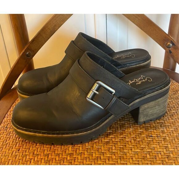 Crown Vintage black heeled Janis clog size 9 - Picture 12 of 15